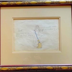Hand made charcoal 7 dwarfs Snow White painting